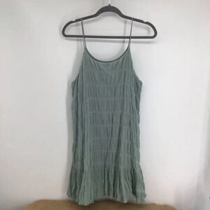 Final Touch Women’s Crinkle Dress in Sage Green